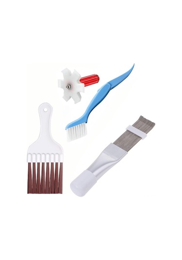 "4'lü Klima Bakım Seti - Fırça, Tarak Ve Katlanır Fırça İle Kondenser Temizliği"