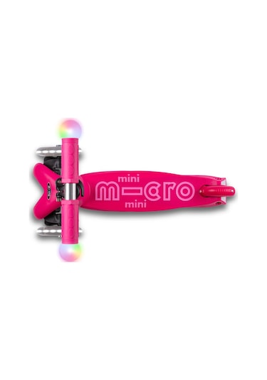 Micro Mini2grow Deluxe Magic Led 3 Tekerlekli Scooter Pink