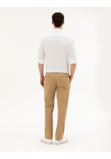 Pierre Cardin Erkek Camel Kanvas / Chino Pantolon 50288510-vr015 Camel