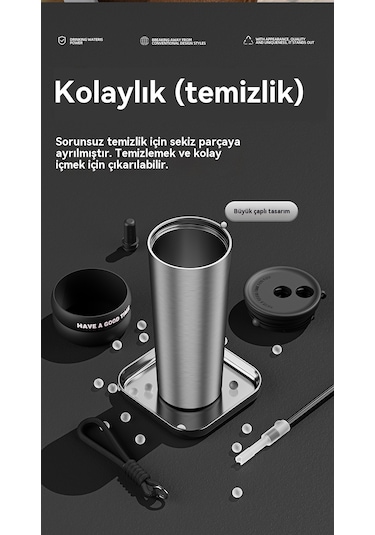Araba Paslanmaz Çelik Büyük Kapasiteli Bardak-gizemli Hayalet