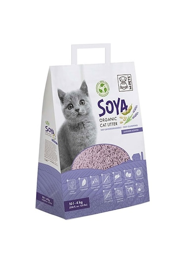 M-pets Soya Organik Lavantalı Kedi Kumu 10 Lt 244-42002.01