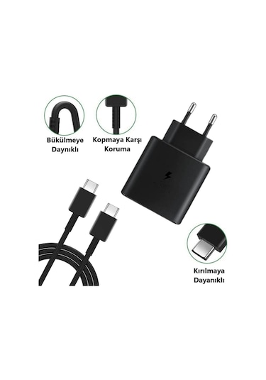 65w Hızlı Şarj Edebilen Type C Uçlu Şarj Aleti 5399