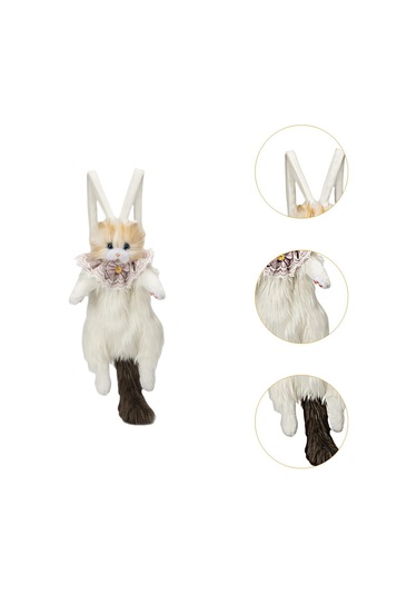 Suntek Sevimli Doldurulmuş Kedi Şekilli Sırt Çantası Kahverengi