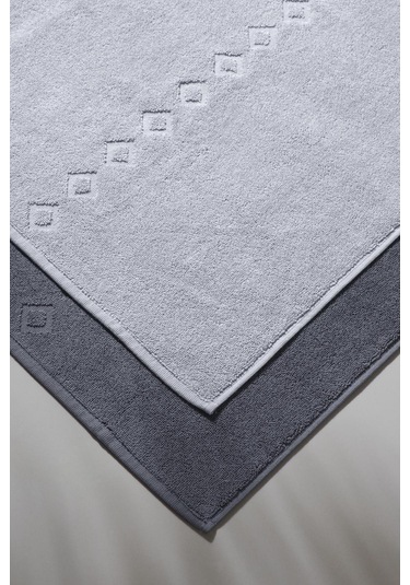 Oscuro X Bathmat Space - Ekstra Yumusak, Modern %100 Pamuk 50X75C Gri