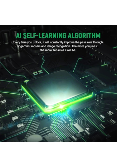 Springsun Akıllı Parmak İzi Kilidi - T22 Çekmeceli Kasa Kilit Sistemi Şarj Edilebilir