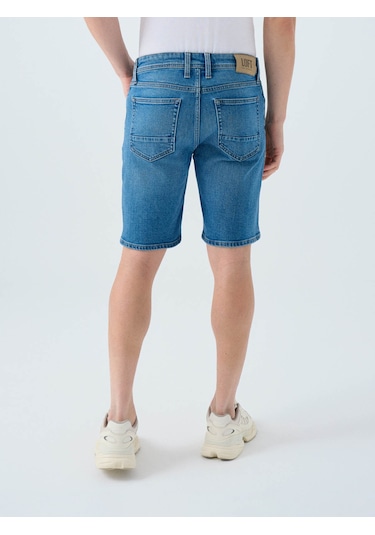 Loft Slim Fit Mavi Erkek Şort Lf2038745 Mavi