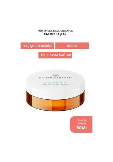 Bahar Babacan Kalıntı Bırakmayan Özel Dokulu Hacim Veren Kaş Sabitleyici ve Şekillendirici Wax 50 ML