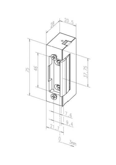 Eff-eff E7-02135r11-39 Elektrikli Kilit Karşılığı Faıl Secure