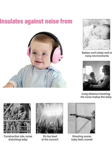 Didadodo Çocuk Kulak Koruması, Gürültü, Bebek, Bebek Koruması, Gürültü Azaltıcı Güçlü Model