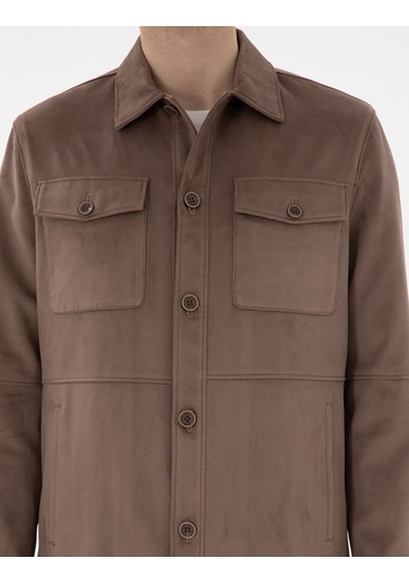 Pierre Cardin Erkek Vizon Deri Mont-kaban 50312345-575 Vizon