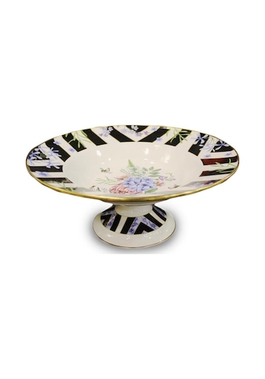 Fidex Home Emaye Ayaklı Salata Kasesi 30cm Begonvil