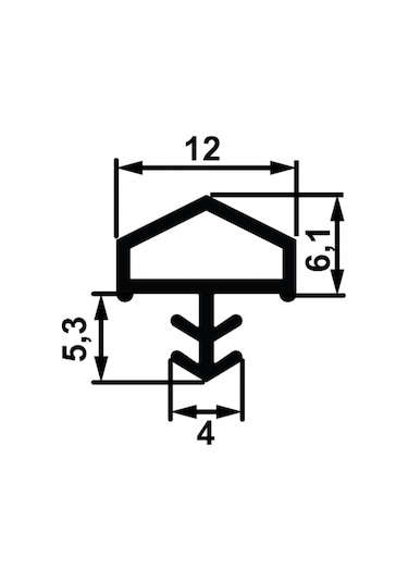 Hafele F05 Yangın Fitil,o.bas.çatı,k.rengi,10mm