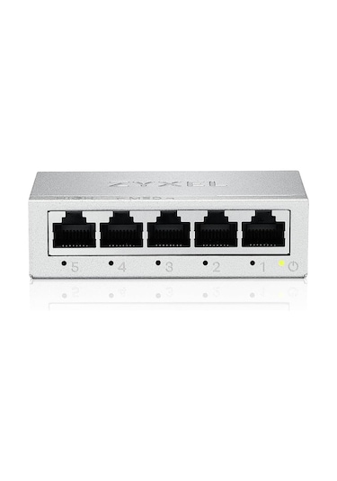 Zyxel 5-port Gigabit 10/100/1000 Unmanaged Ethernet Switchı Ethernet Splitter Masaüstü Veya Duvara Montaj Gs-105b V5