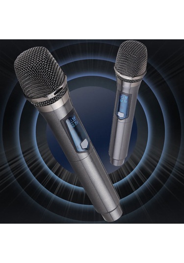 Yifomall Kablosuz Vhf Mikrofon Seti - Şarj Edilebilir, 50m Menzil, Profesyonel Ses Kalitesi, Konferans/karaoke İçin