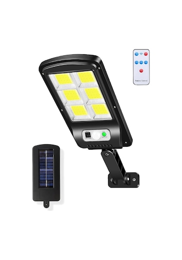 Güneş Enerjili Kumandalı 3 Modlu Dış Mekan Projektör Aydınlatma