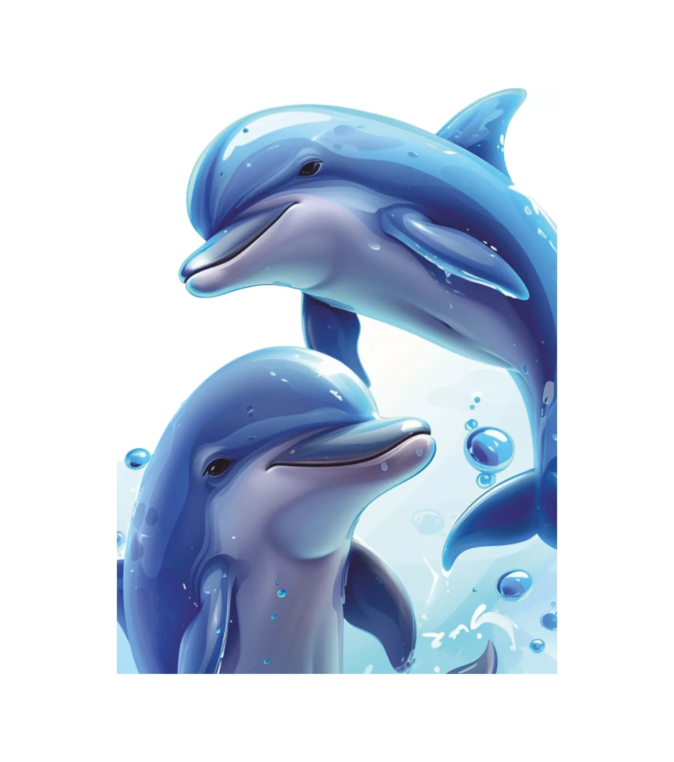 Sticker Home Su Geçirmez Yunus Banyo Çıkartmaları 244521906 Mavi