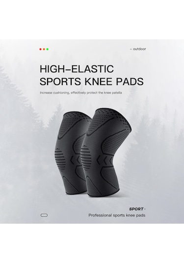 Gajeena Esnek Ve Nefes Alabilir Silikon Dizlik - Outdoor Sporlar İçin Rahat Diz Koruma Desteği Mavi