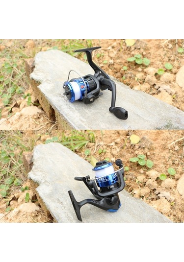 Jl200 Kaplama Plastik 3 Top Rulmanları Şeffaf Çizgilerle Balıkçılık Olta Makinesi 001