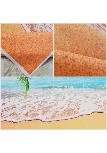 Youtek "profesyonel Fotoğraf Çekimi İçin 2.1x1.5m Polester Deniz Manzaralı Fon Perdesi" Beyaz