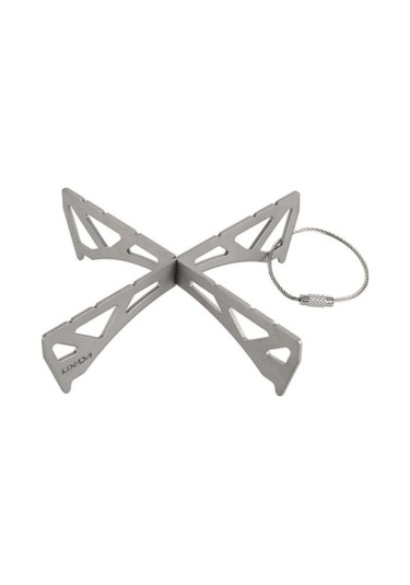 Bloomnest Titanyum/tencere Taşınabilir Reaktör Rafı Paslanmaz Ocak Mini Mekan Lixada İçin Gümüş Dış Çelik Çapraz Buhar Braketi Ayak Pv Gümüş