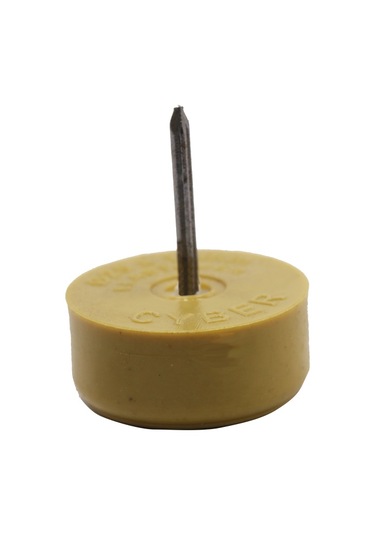 Çap 25X10 MM Elastomer Çivili Tapa(Beyaz-Kayın)