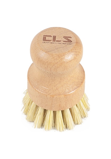 Youmex Kayın Ağacı Saplı Pratik Bbq Temizleme Fırçası Tencere, Tava Ve Izgara Temizliği İçin İdeal