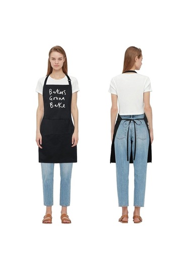 Fastbuy Erkekler Kadınlar İçin 2 Cepli Pamuklu Komik Önlük Barbekü Izgara Ayarı Bakers Gonna Bake Diğer Diğer