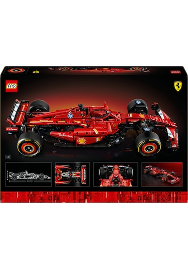 LEGO® Technic Ferrari SF-24 F1 Araba 42207 - Yetişkinler için Koleksiyonluk Yaratıcı Yarış Arabası Modeli Yapım Seti (1361 Parça)