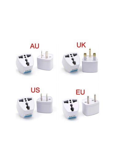 1 Adet Evrensel Abd İngiltere Au Ab Tak Abd Euro Avrupa Seyahat Duvar Ac Güç Diğer ' Beyaz