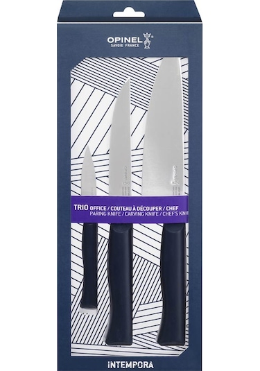 Opinel Intempora Trio Paslanmaz Çelik Bıçak Seti Çok Renkli