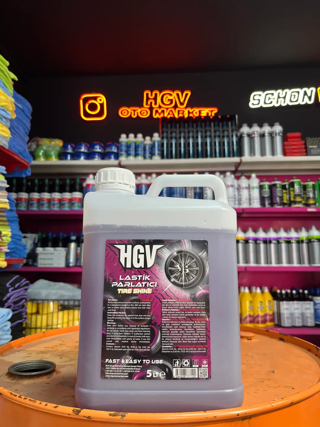 Lastik Parlatıcı Hgv 5 Lt Islak Ve Derin Parlaklık