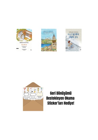 Üç Oyun + İstanbul İstanbul Ciltli + Elli Kuruş Çikolata + Okuma Sticker'ları