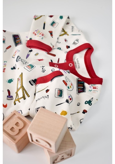 BabyCosy Organik Alt + Üst Bebek Takım - Csy2004 - Rebebe 001