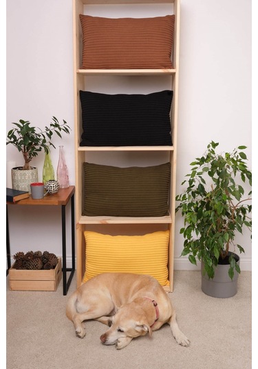 Peraluna Free Pıllow %100 Organik Pamuk Triko Yastık Kılıfı 60x40 Cm Sarı - Sarı