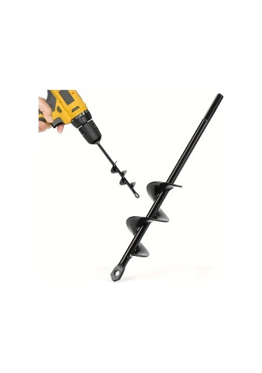 Awesomestore 3/8" Altıgen Bahçe Bitki Burgusu 1.57x8.66 İnç Sert Çelek Ekim Matkap Ucu