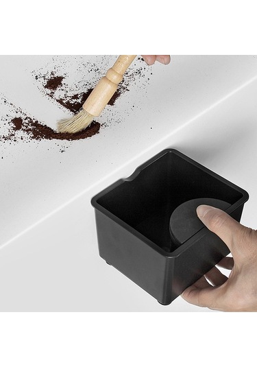 Suntek Sayaç Bar Mutfak Için Kahve Öğütülmüş Çöp Kutusu Siyah