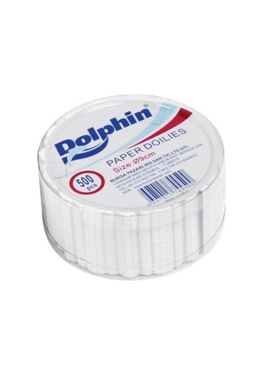 Dolphin Dantel Görünümlü Kağıt Bardak Altlığı - Çay Bardağı Kağıt Altlığı - 1 Adet 500'lü Paket Beyaz