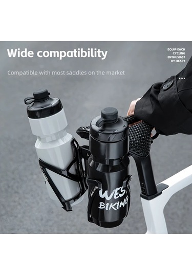 Xuweiwei West Bıkıng Çiftli Su Şişesi Tutucu Adaptörü Mtb Ve Yol Bisikletleri İçin Siyah 1 Adet Siyah
