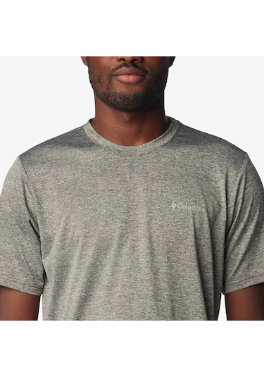 Columbia Ao1419 Hike Crew Erkek Kısa Kollu T-shirt 1990391011 Gri
