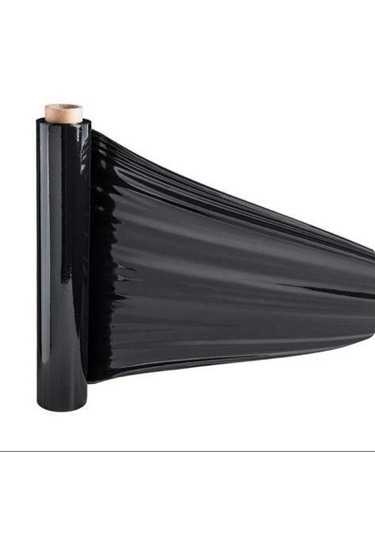 Şark Streç Sanayi Tipi Siyah Streç 2 KG 50 CM