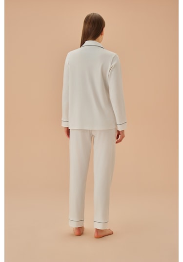 Suwen Pearl Hamile Lohusa Pijama Takımı Sh25206660l036 Ekru