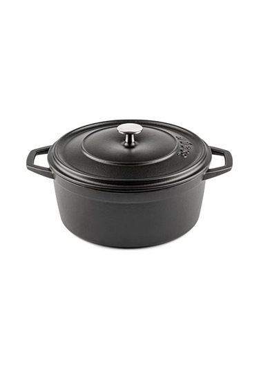 Hosse Demir Döküm 24 Cm Derin Tencere Siyah - Hs Y Dt 24 Siyah