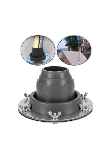 Homyl Çadır Için Soba Krikosu Esnek Çatı Tipi Seyahat Gri Gri