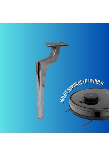 17 Cm Metal Zirve Ayak Koltuk Ayağı Mobilya Ayağı Ünite Ayağı Konsol Ayağı Puf Berjer Ayağı Krom