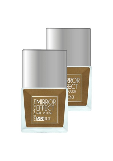 Mara Metalik Ayna Efektli Oje Gold 2'li