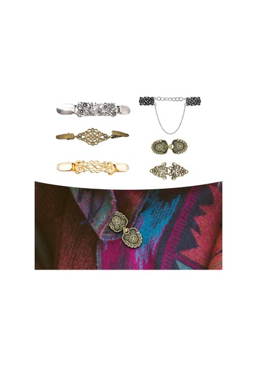 Suntek Kazak Broş Klip Metal Dekorasyon Ceket Elbiseler Giyen