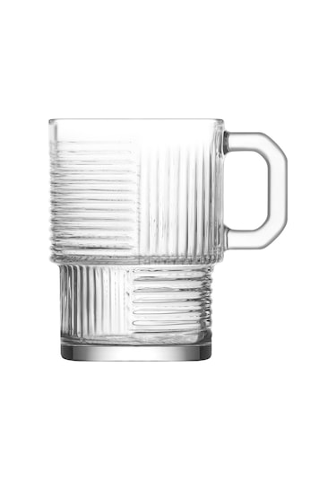 LAV Helen Cam Kupa 6 Kişilik 270 ml Kulplu (Kahve/Çay Bardağı)