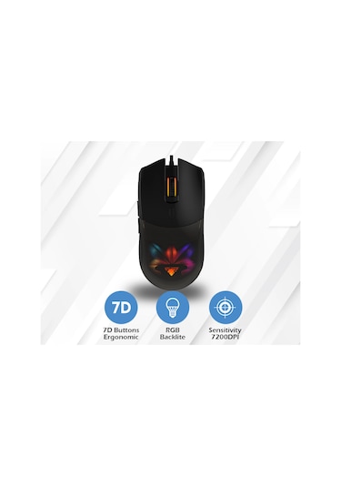 Jedel GM1320 Işıklı Kablolu RGB Oyuncu Mouse