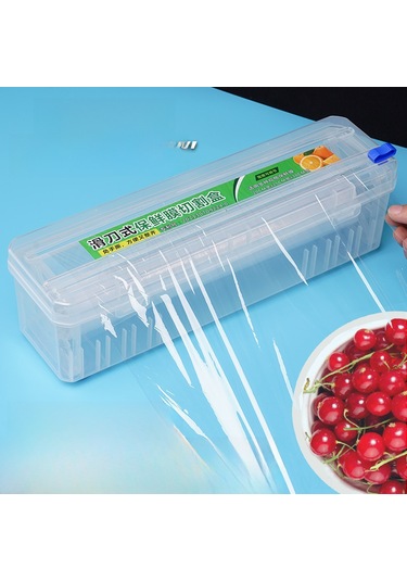 Gajeena Yeni Model Çift Yönlü Kayar Bıçaklı Mutfak Filmi Kesici, Ev Ve Ticari Kullanıma Uygun, Duvar Montajlı Süngerli Kutusu 35.5 11.5 11.5cm Diğer