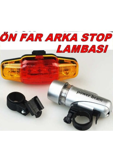 Belderia Bisiklet Lambası Feneri Ön Far Arka Stop Sinyali Çok Renkli